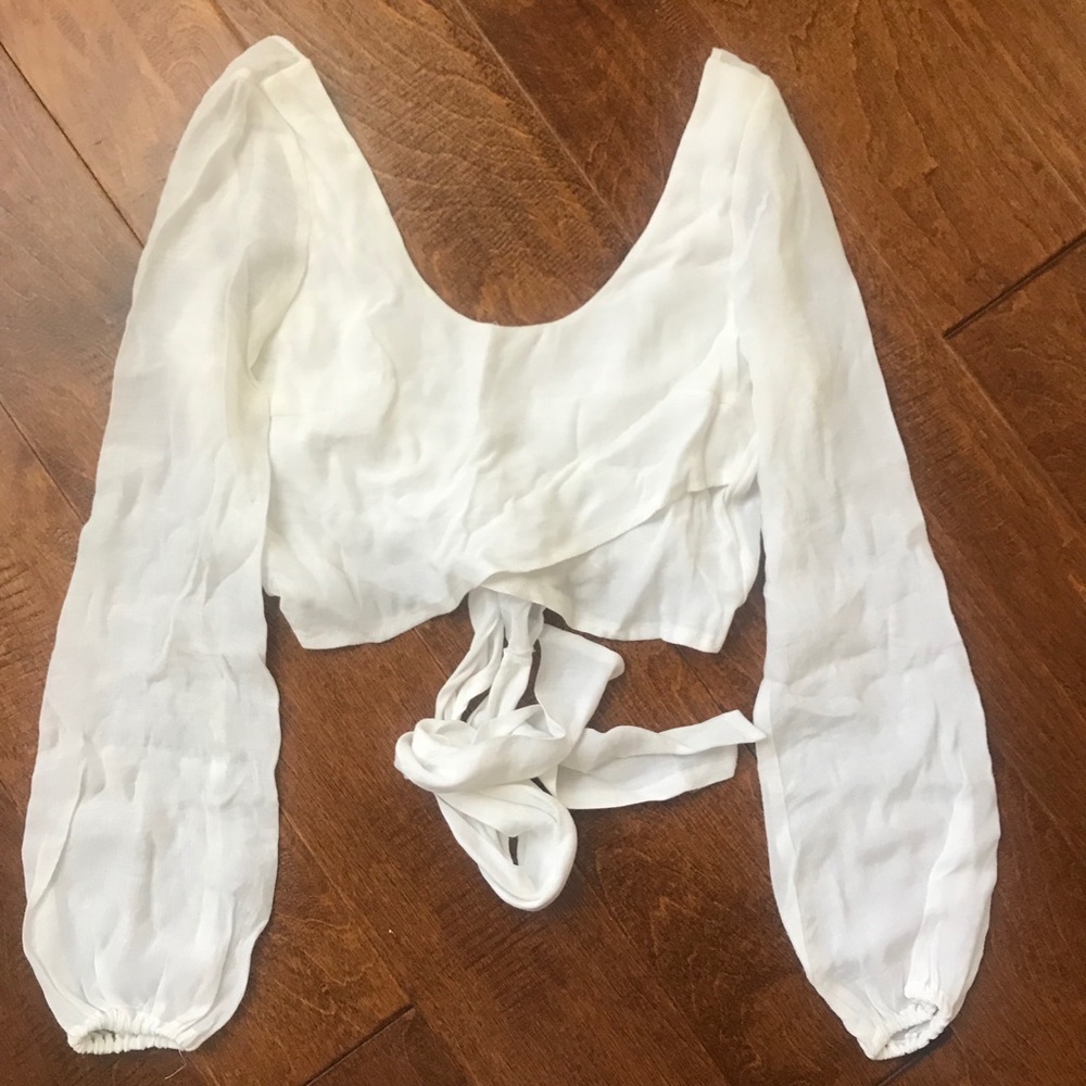 Nasty Gal - back wrap crop top